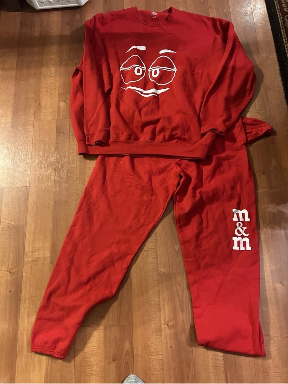 Athletic Works Jog Suit Red M ‘n M ( 3xl Top, Xl Bottom)